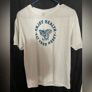 Harry Styles Enjoy health eat your honey shirt as seen on the Today Show.